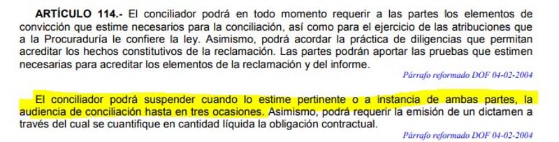 profeco tiempo compartido audiciencias